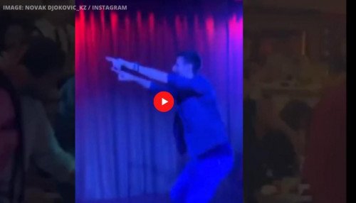 Новак Джокович наслаждается дикой ночью после сербского благотворительного турнира; Смотреть видео